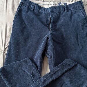 Lands' End Men's Navy Corduroy Pants